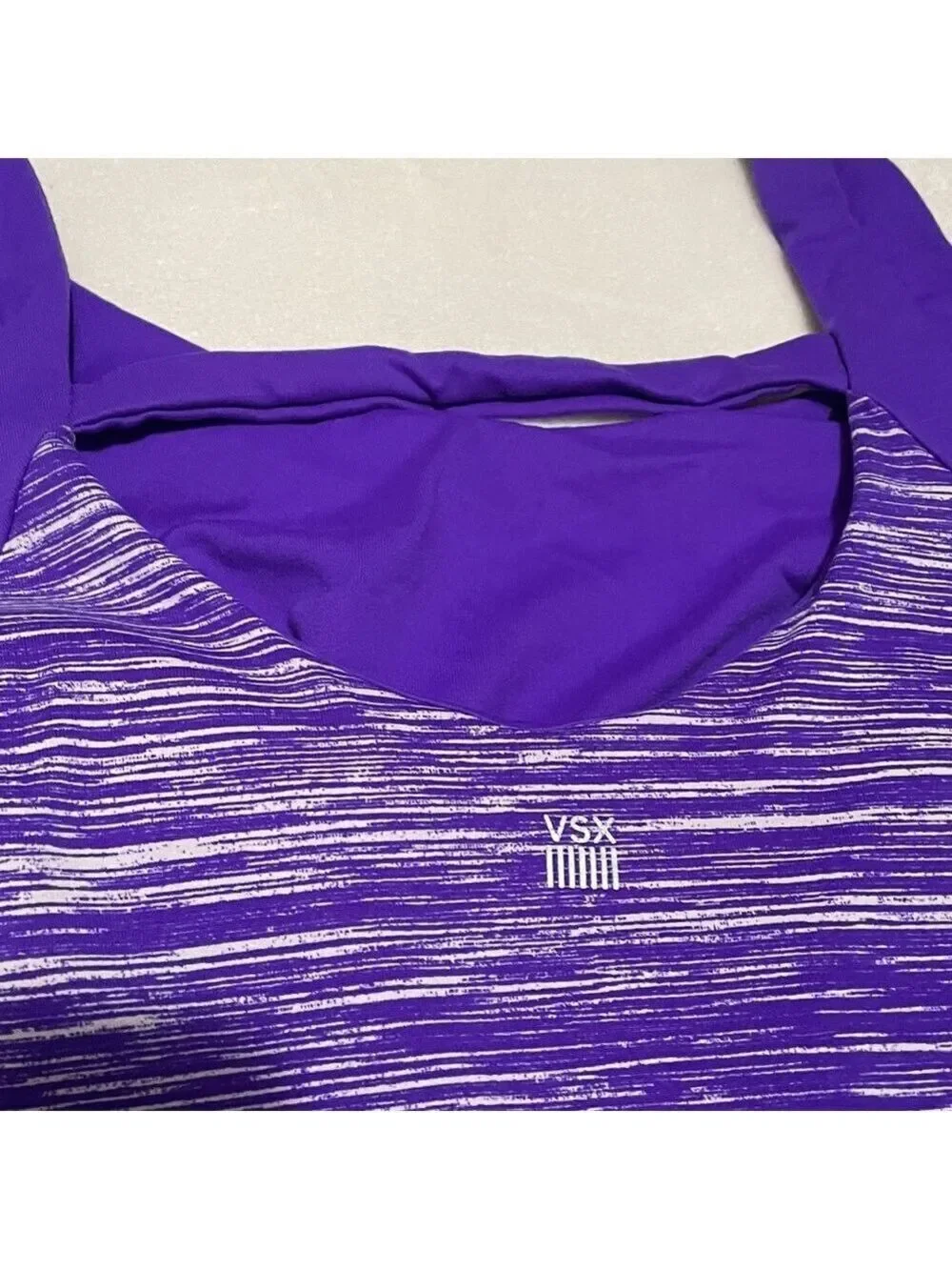 Victoria's Secret Sport (VSX) Purple Athletic Workout Top Sz Large